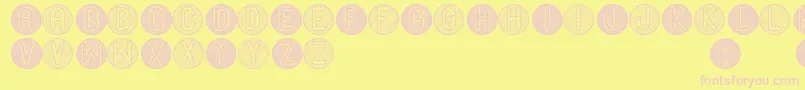 AdornadaSt Font – Pink Fonts on Yellow Background