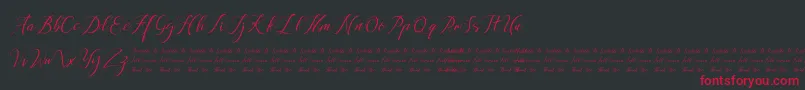 Anchou Font – Red Fonts on Black Background