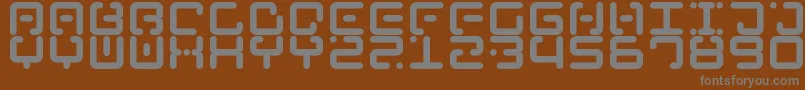 Ancient Venusian Font – Gray Fonts on Brown Background