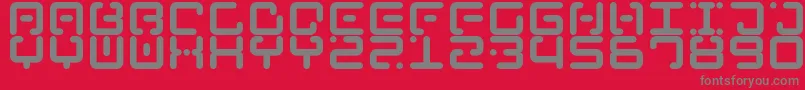 Ancient Venusian Font – Gray Fonts on Red Background