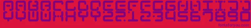 Ancient Venusian Font – Purple Fonts on Red Background