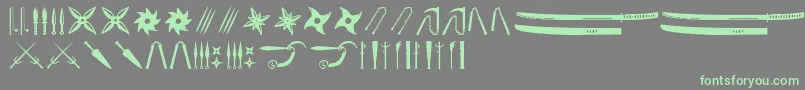 Подробнее о шрифте Ancient Weapons Шрифт Ancient Weapons – зелёные шрифты на сером фоне