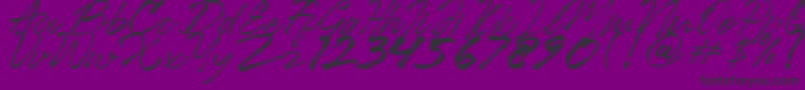 Ancient Font – Black Fonts on Purple Background