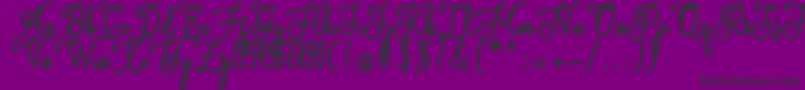 andalan Font – Black Fonts on Purple Background