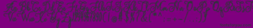 andalan Font – Black Fonts on Purple Background