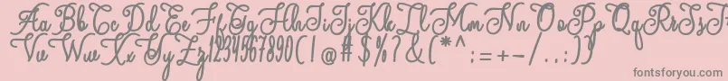 More about andalan Font andalan Font – Gray Fonts on Pink Background