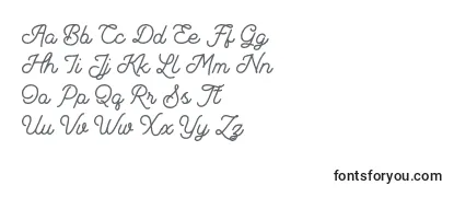 Шрифт Andalusea Script PERSONAL USE