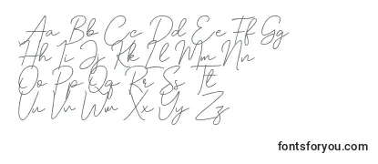 Schriftart Andalusia demo