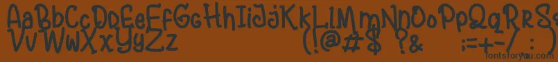 AndalusyaDemo Font – Black Fonts on Brown Background
