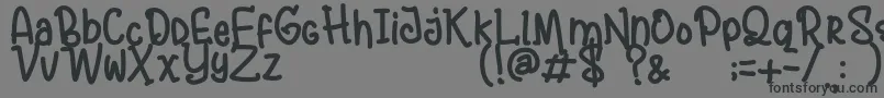 AndalusyaDemo Font – Black Fonts on Gray Background
