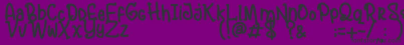AndalusyaDemo Font – Black Fonts on Purple Background