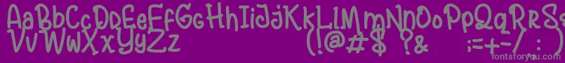 AndalusyaDemo-Schriftart – Graue Schriften auf violettem Hintergrund