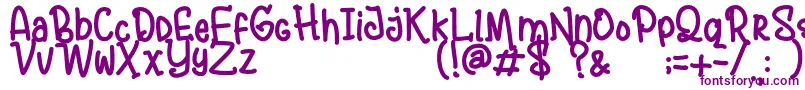 AndalusyaDemo Font – Purple Fonts on White Background