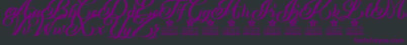 Andaluzia Personal Use Font – Purple Fonts on Black Background