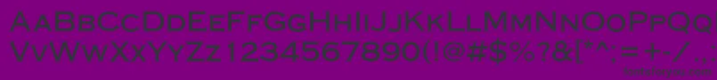 CopperplateGothicRegular-fontti – mustat fontit violetilla taustalla