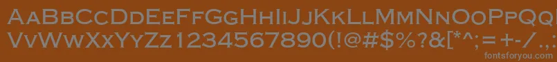 Шрифт CopperplateGothicRegular – серые шрифты на коричневом фоне