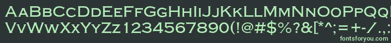 Шрифт CopperplateGothicRegular – зелёные шрифты на чёрном фоне