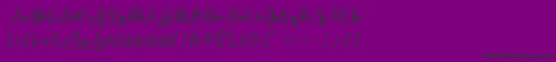 andayani Font – Black Fonts on Purple Background