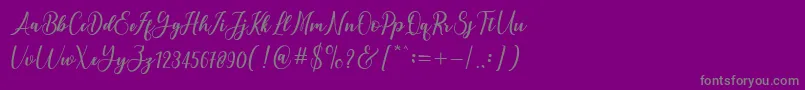andayani Font – Gray Fonts on Purple Background