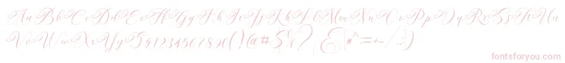 Шрифт Andeglei – розовые шрифты