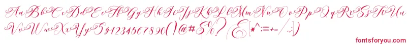 Шрифт Andeglei – красные шрифты на белом фоне