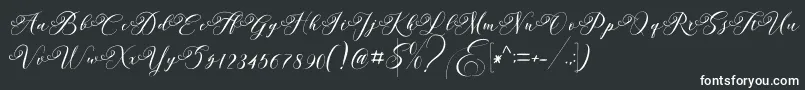 Andeglei Font – White Fonts on Black Background