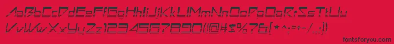 AstronboyvideoRegular Font – Black Fonts on Red Background