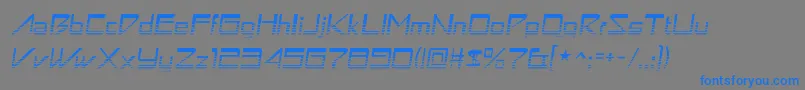 AstronboyvideoRegular Font – Blue Fonts on Gray Background