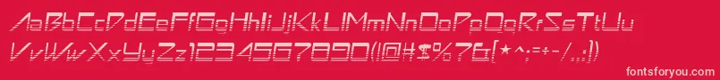 AstronboyvideoRegular Font – Pink Fonts on Red Background