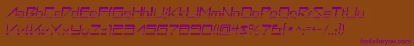 AstronboyvideoRegular Font – Purple Fonts on Brown Background