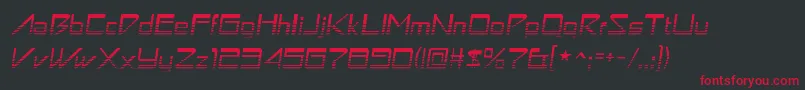 AstronboyvideoRegular Font – Red Fonts on Black Background