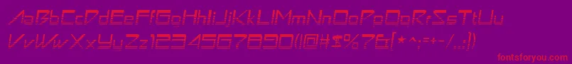 AstronboyvideoRegular Font – Red Fonts on Purple Background