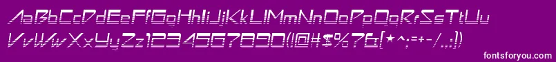 AstronboyvideoRegular Font – White Fonts on Purple Background