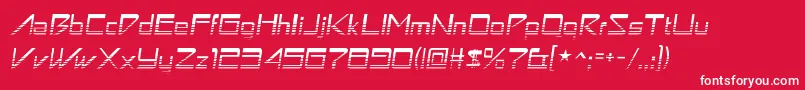 AstronboyvideoRegular Font – White Fonts on Red Background