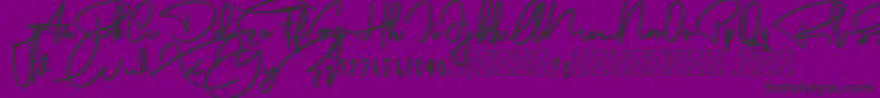 AnderfontFree Font – Black Fonts on Purple Background
