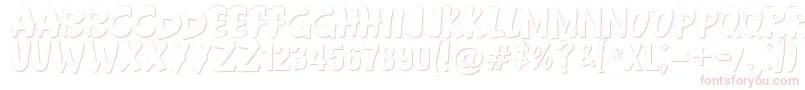 Anderson Fireball XL5 Shadow Font – Pink Fonts on White Background