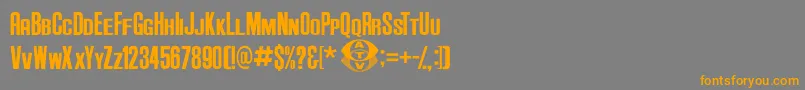 Anderson Supercar v3 1 Font – Orange Fonts on Gray Background
