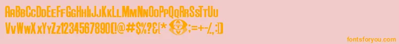 Anderson Supercar v3 1 Font – Orange Fonts on Pink Background