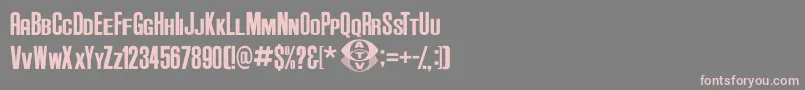 Anderson Supercar v3 1 Font – Pink Fonts on Gray Background