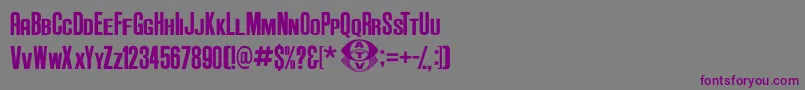 Anderson Supercar v3 1 Font – Purple Fonts on Gray Background
