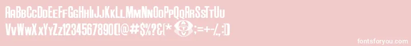 Anderson Supercar v3 1 Font – White Fonts on Pink Background