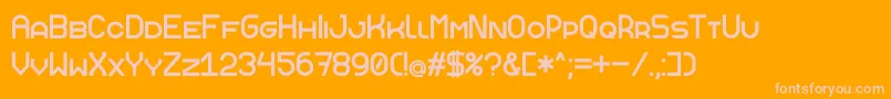 Шрифт ANDERSON – розовые шрифты на оранжевом фоне