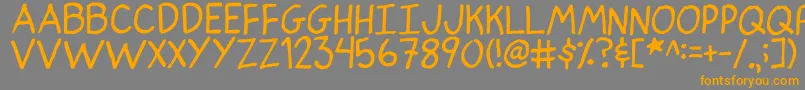 IndianPoker Font – Orange Fonts on Gray Background