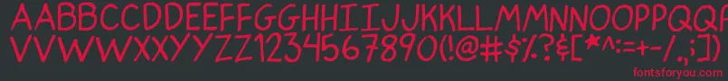 IndianPoker Font – Red Fonts on Black Background