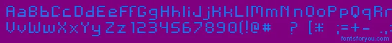 More about Andina Font Andina Font – Blue Fonts on Purple Background