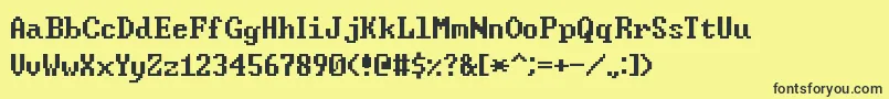 WindowsCommandPrompt Font – Black Fonts on Yellow Background