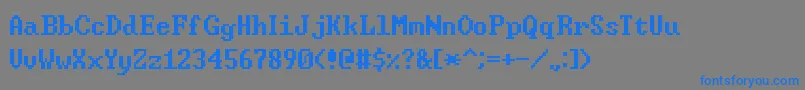 WindowsCommandPrompt-Schriftart – Blaue Schriften auf grauem Hintergrund