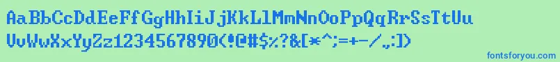 WindowsCommandPrompt Font – Blue Fonts on Green Background