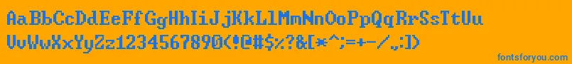 フォントWindowsCommandPrompt – オレンジの背景に青い文字