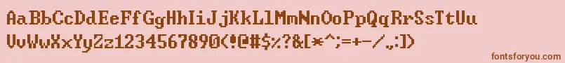 WindowsCommandPrompt Font – Brown Fonts on Pink Background